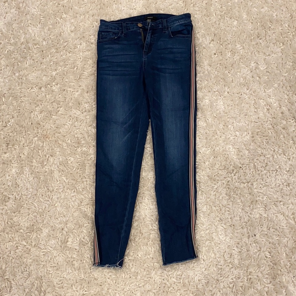 lightly worn stretchy jeans